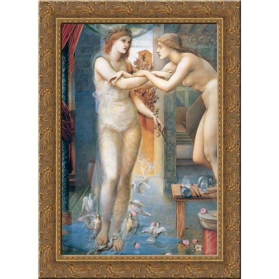 The Godhead Fires 24x18 Gold Ornate Wood Framed Canvas Art by Edward Burne-Jones