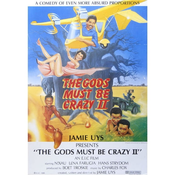 The Gods Must Be Crazy 2 Poster metal Print 8in x 12in Print on Metal 8x12 Square Adults Best Posters