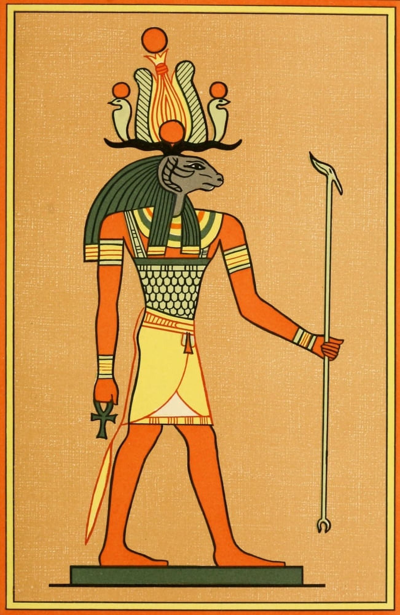The Gods of the Egyptians 1904 Heru-Shefit the Lord of Suten-Henen Canvas Art - Unknown (24 x 36)