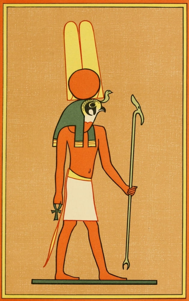 The Gods of the Egyptians 1904 Menthu Lord of Thebes Canvas Art - Unknown (18 x 24)
