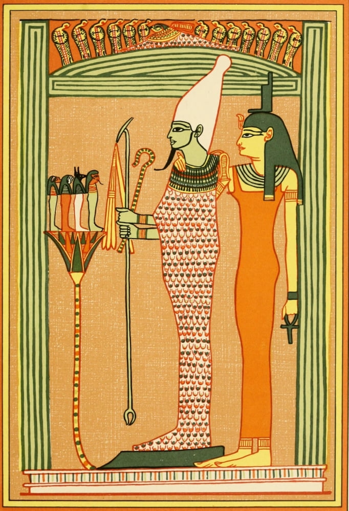 The Gods of the Egyptians 1904 Osiris & Isis Canvas Art - Unknown (24 x 36)