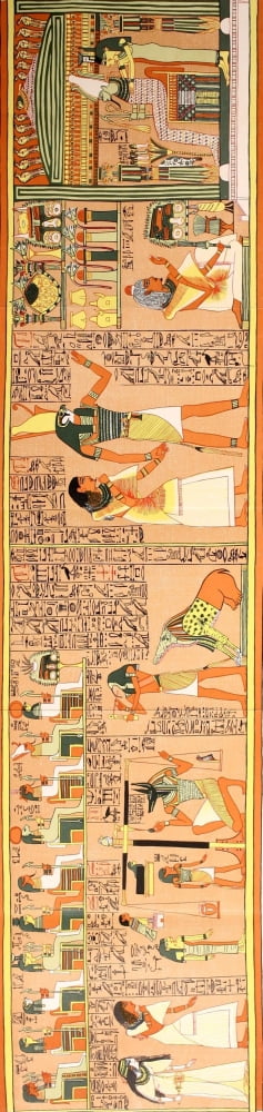 The Gods of the Egyptians 1904 The Judgement scene Canvas Art - Unknown (18 x 24)