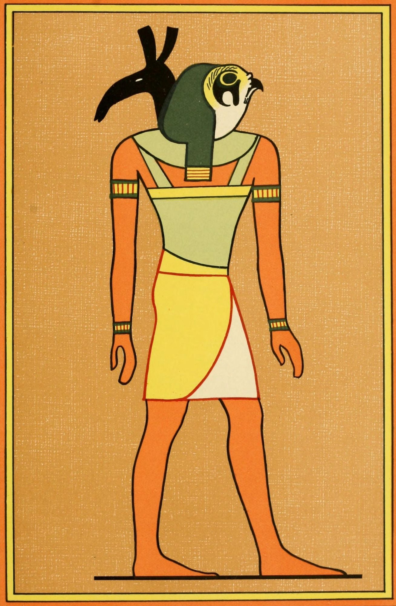 The Gods of the Egyptians 1904 The dual god Horus-Set Canvas Art - Unknown (18 x 24)