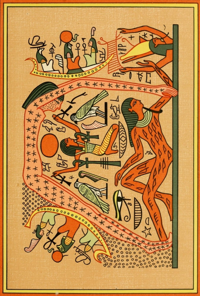 The Gods of the Egyptians 1904 The god Seb supporting nut on Heaven Canvas Art - Unknown (24 x 36)
