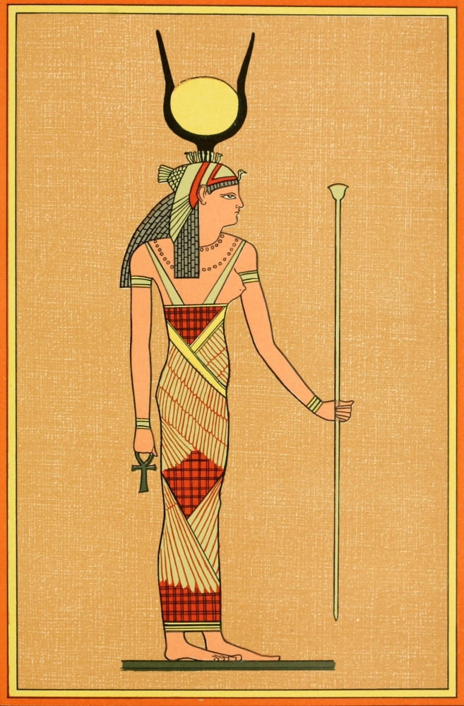 The Gods of the Egyptians 1904 The goddess Isis Canvas Art - Unknown (24 x 36)