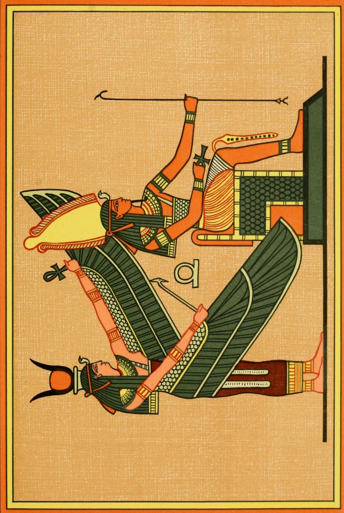 The Gods of the Egyptians 1904 The goddess Isis & Ptah-Seker-Ausar Canvas Art - Unknown (18 x 24)