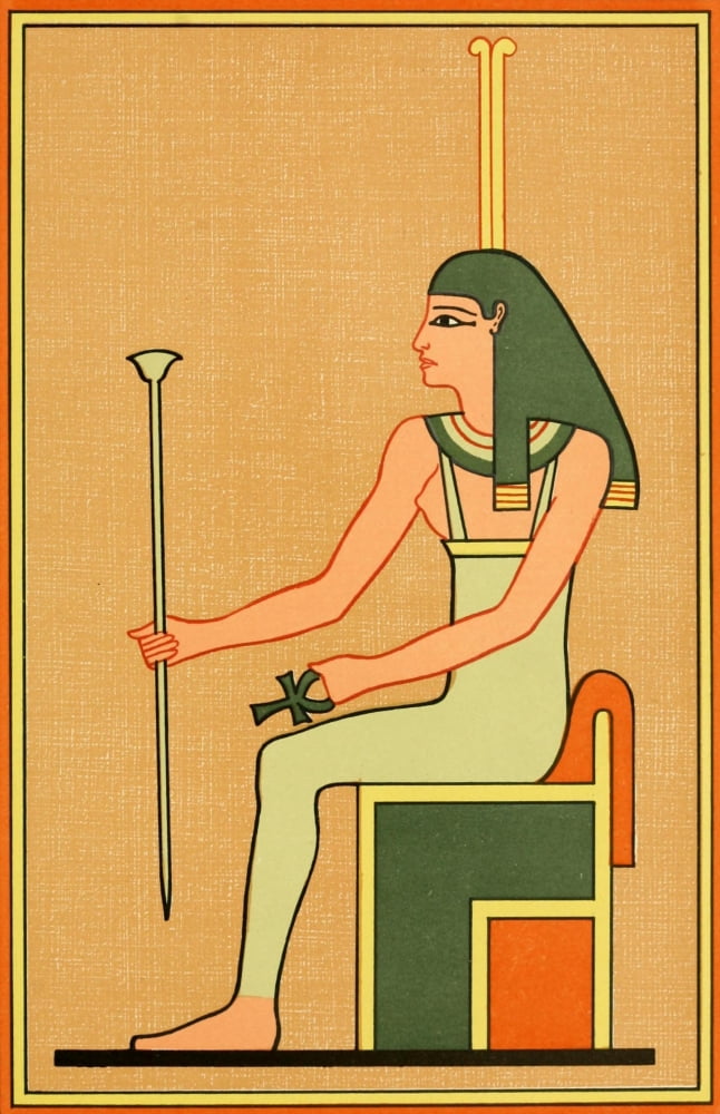 The Gods of the Egyptians 1904 The goddess Meskhenet Canvas Art - Unknown (18 x 24)