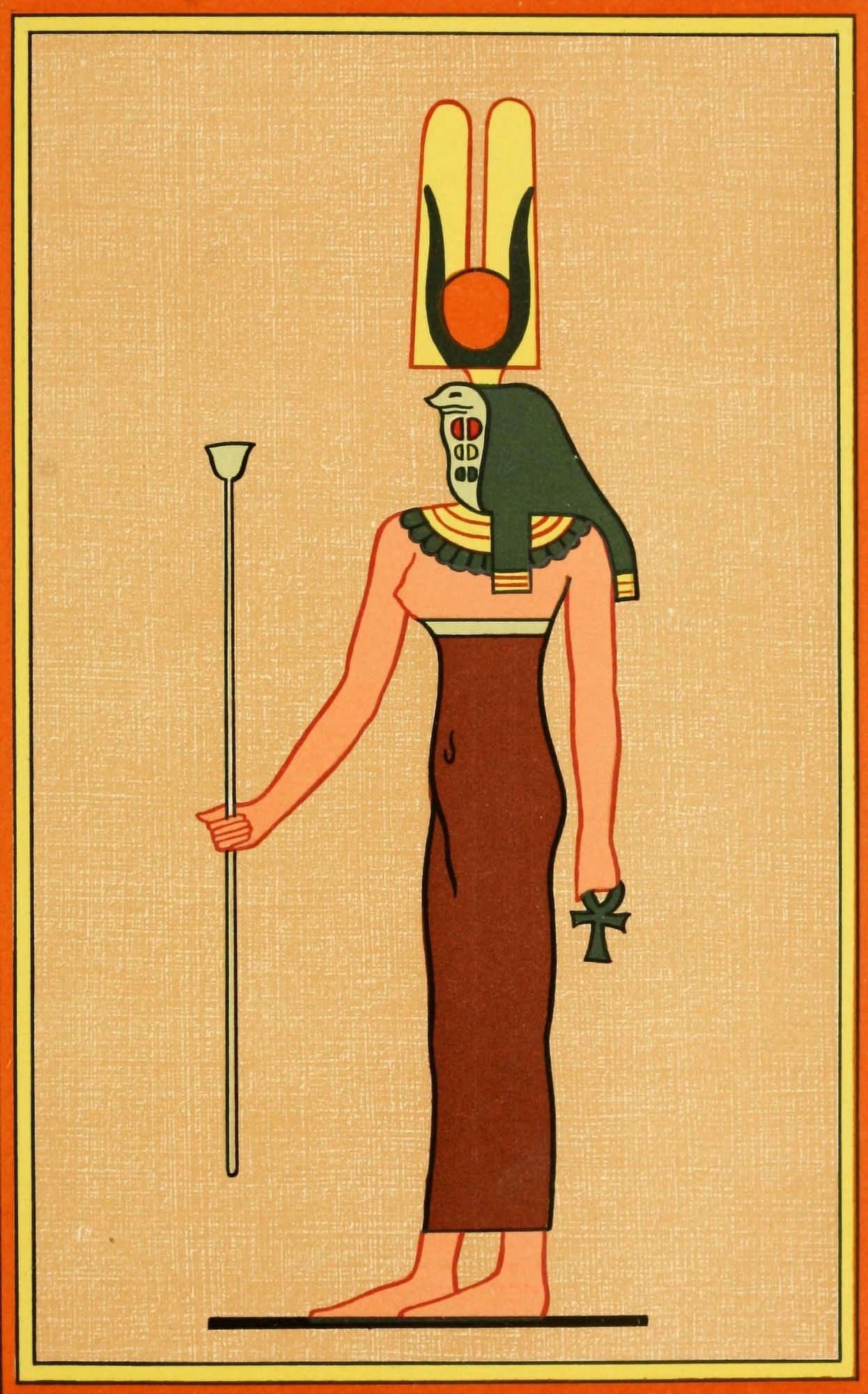 The Gods of the Egyptians 1904 The goddess Rennut Canvas Art - Unknown (18 x 24)