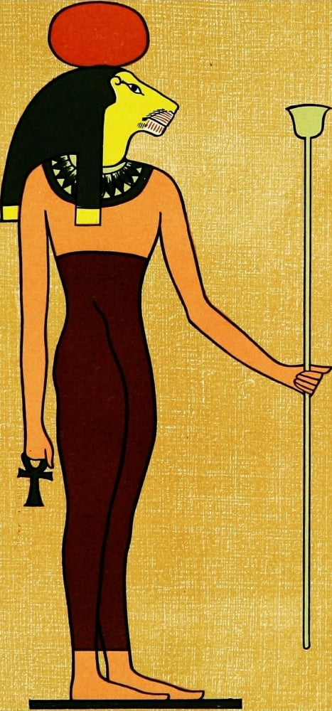 The Gods of the Egyptians 1904 The goddess Urt-Hekau Canvas Art - Unknown (18 x 24)