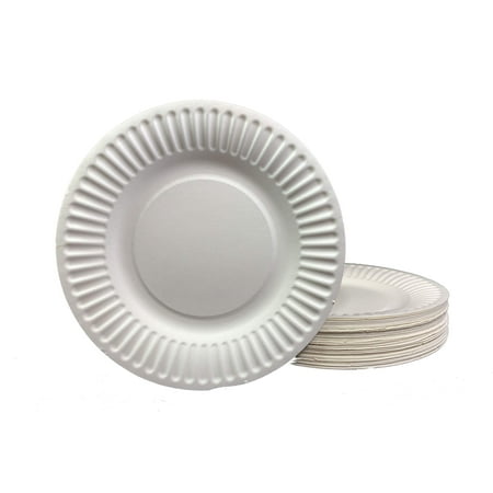 The "Gold" Standard 6-Inch Grease Resistant Paper Plates Coated, White 100 plates