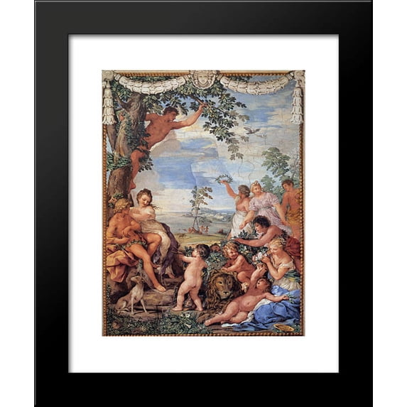 The Golden Age 20x24 Framed Art Print by Pietro da Cortona