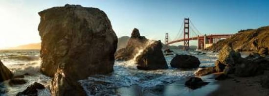The Golden Gate Bridge Canvas Art - Michael Kaupp (10 x 20)