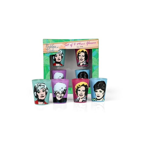Just Funky JFL-GG-SG4-21132-C Golden Girls 2oz Character Shot Glasses | Set of 4