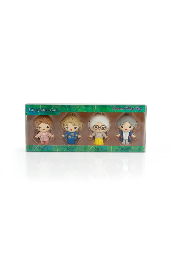 The Golden Girls 4-Piece Foam Figural Backpack Clip Figure Box Set Toynk Exclusive