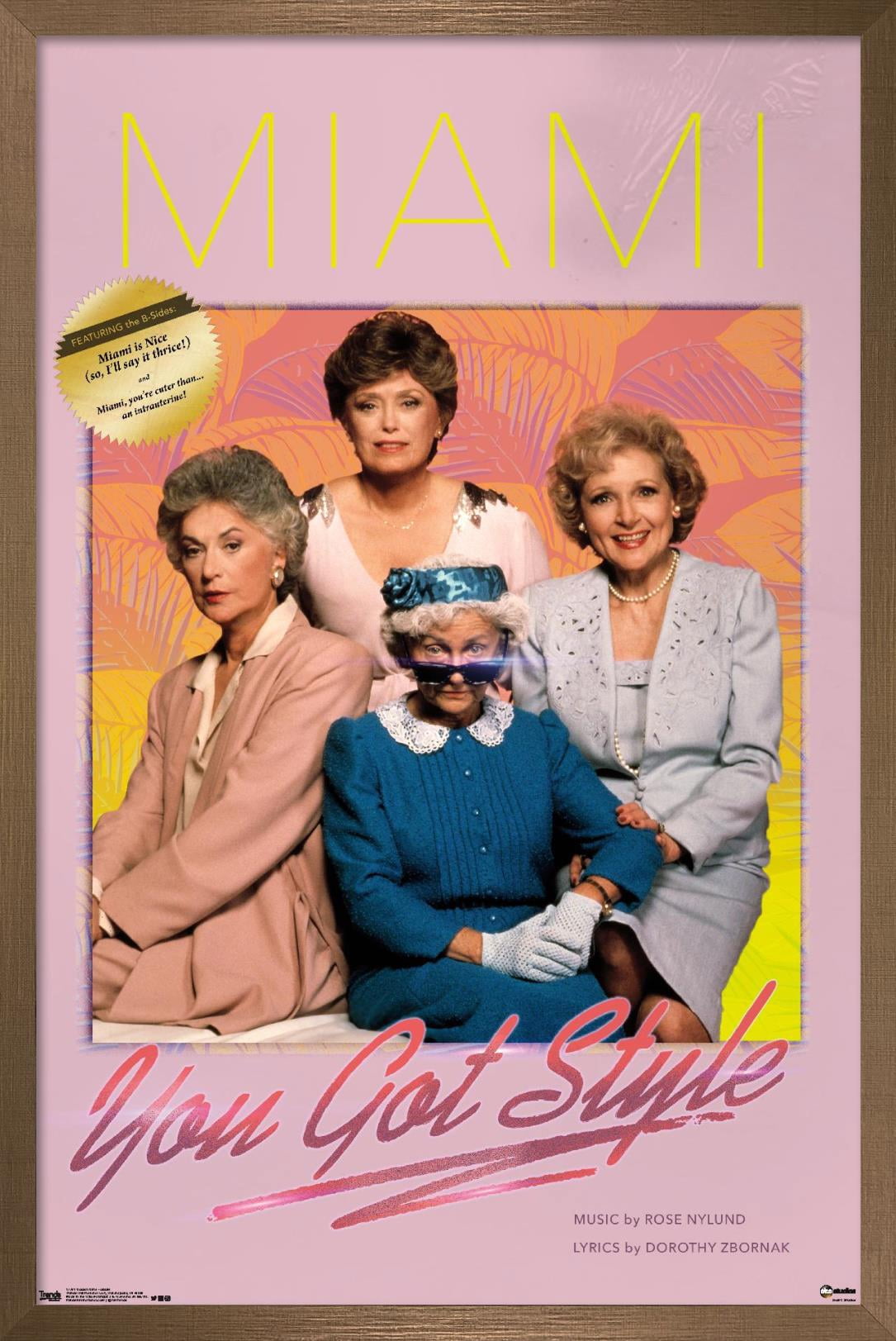 The Golden Girls - Album Wall Poster, 22.375" x 34", Framed