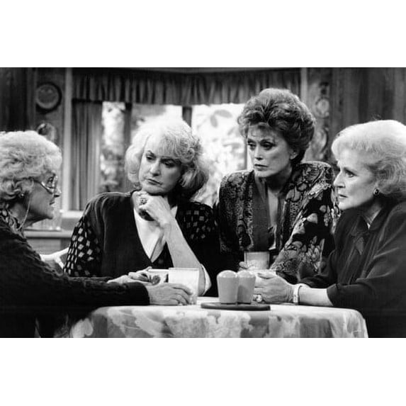 The Golden Girls Bea Arthur Betty White Rue McLanahan Estelle Getty around kitchen table 24X36 Poster