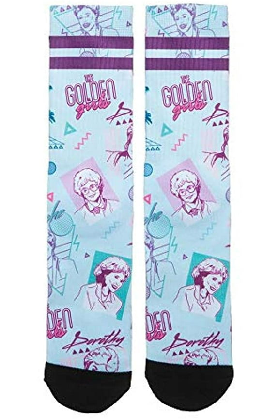 The Golden Girls Character 80s' Neon Sublimated Crew Socks