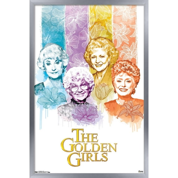 The Golden Girls - Older Wall Poster, 14.725" x 22.375", Framed
