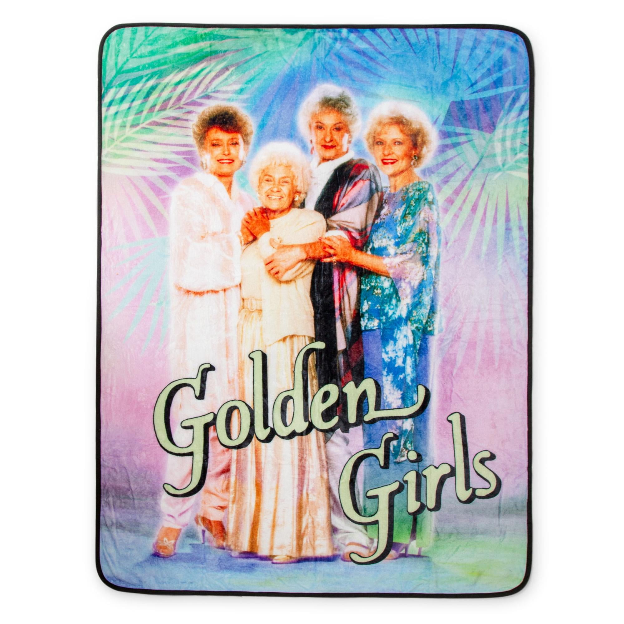 Golden Girls Colorful Fleece Throw Blanket, 45 x 60 Inches