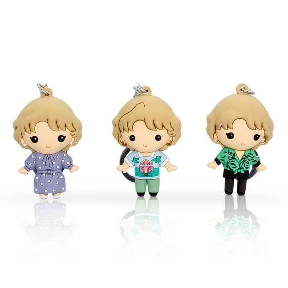 Rose 3D Foam Figural Bag Clip 3-Piece Set