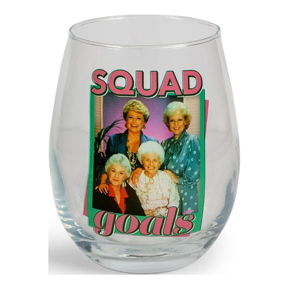 Golden Girls Squad Goals Photo Boxed 20oz Stemless Glass