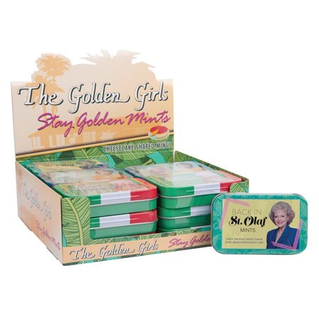 Boston America The Golden Girls, Stay Golden Peppermint Mints, Collectible Tins, Case of 18