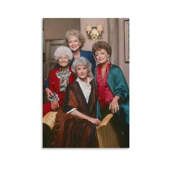 The Golden Girls Wall Art Poster Gifts Bedroom Prints Home Decor Hanging Picture Canvas Painting Posters 12x18inch(30x45cm)