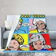 thumbnail image 1 of The Golden Movie Girls Flannel Fleece Plush Throw Blanket, Blanket for Couch Bed and Sofa 40x50, 1 of 6