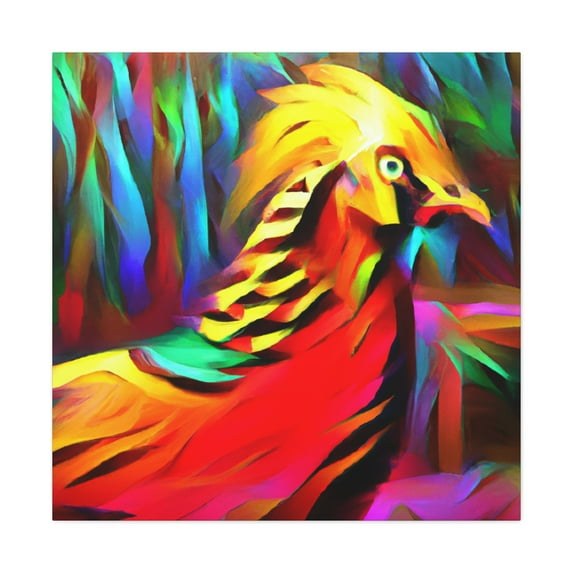 "The Golden Pheasants´ Flight" - Canvas