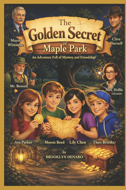 The Golden Secret of Maple Park: A Children's Adventure Novel, (Paperback)