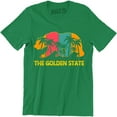 thumbnail image 1 of The Golden State California Republic Bear Flag Star Summer Vacation Men's T-Shirt, 1 of 4