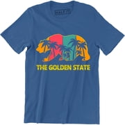 The Golden State California Republic Bear Flag Star Summer Vacation Mens T-Shirt