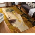 thumbnail image 1 of The Golden Tears Rug, Woman Rug, Reproduction Rugs, Gustav Klimt Rug, Freya's Tears Rug ,Luxury Rug, Large Rug, Salon Rug, Woman Decor Rug, 2.3'x3.3' - 70x110 cm, 1 of 8