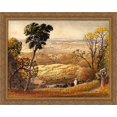 thumbnail image 1 of The Golden Valley 34x28 Large Gold Ornate Wood Framed Canvas Art by Samuel Palmer, 1 of 2