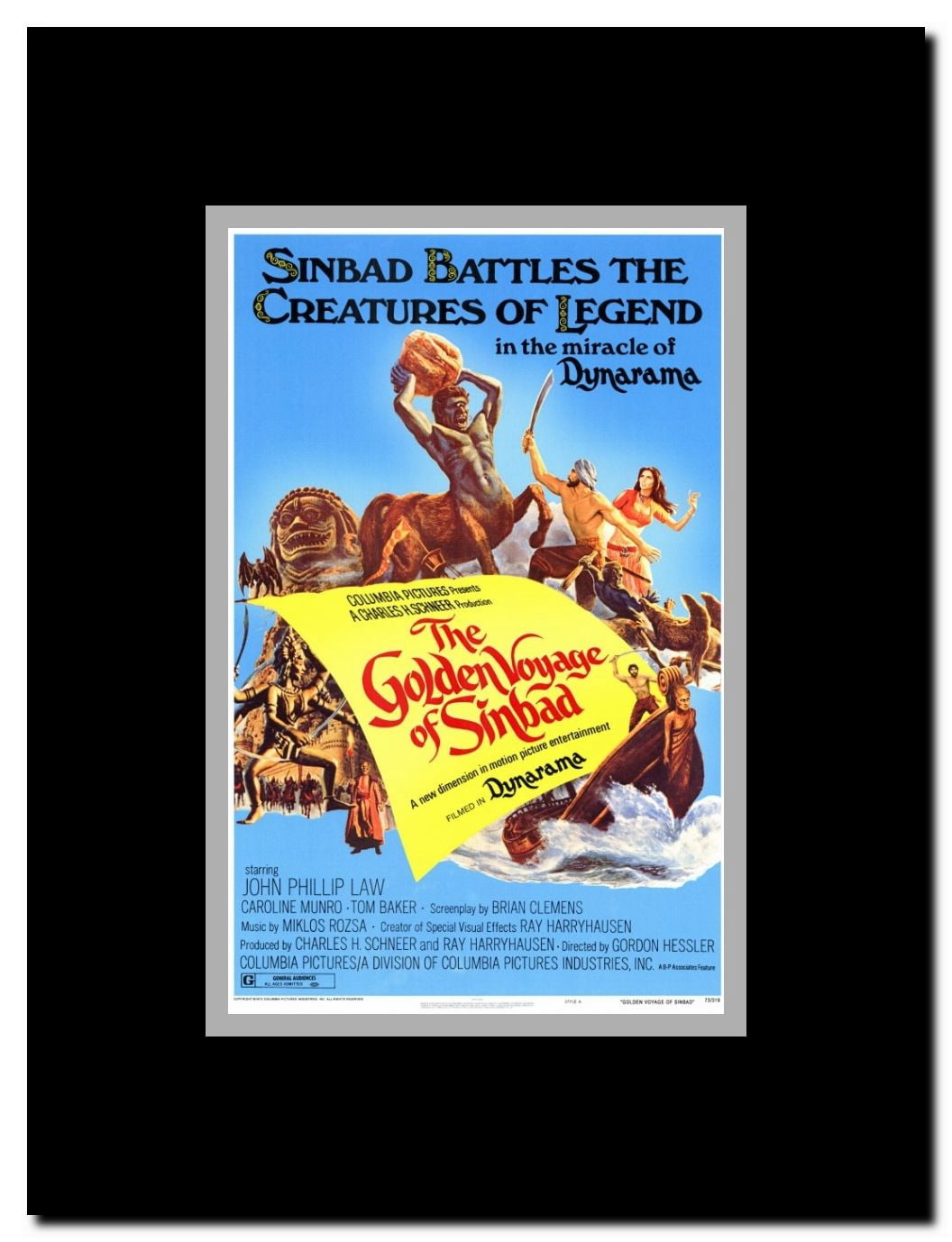 The Golden Voyage of Sinbad Framed Movie Poster
