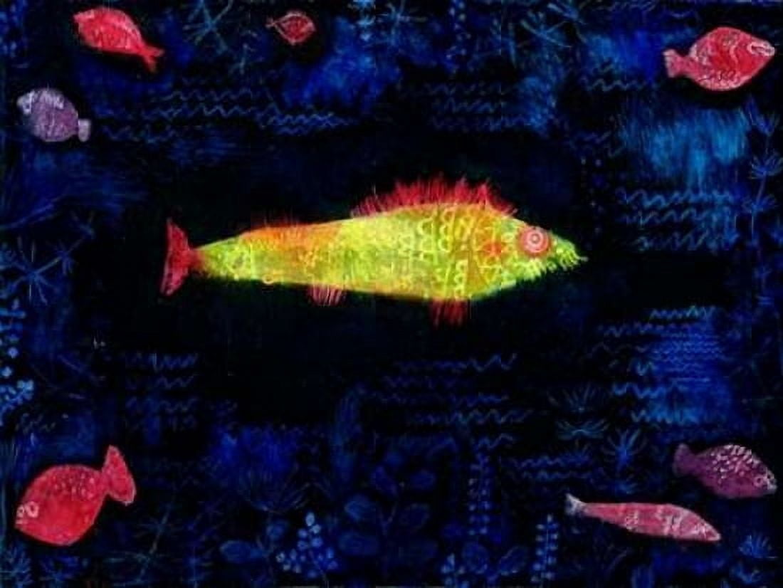 The Goldfish Canvas Art - Paul Klee (22 x 28)