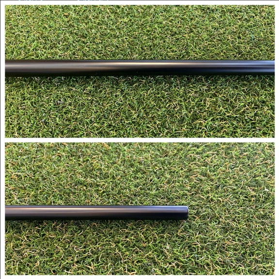 The Golf Club Trader Matte Black Straight Stepless Putter Shaft 35" - .370" Parallel Tip