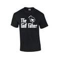 thumbnail image 1 of The Golf Father Men's Funny Father's Day Golfer Birthday Short Sleeve T-shirt Graphic Tee-Black-small, 1 of 4