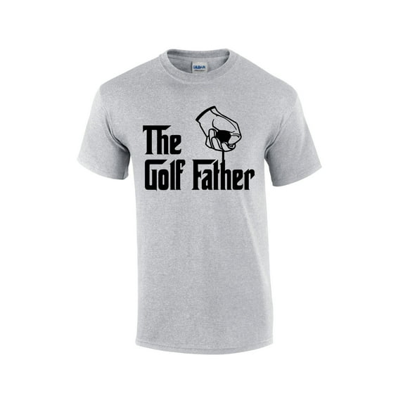 The Golf Father Men's Funny Father's Day Golfer Birthday Short Sleeve T-shirt Graphic Tee-Sports Grey-5xl
