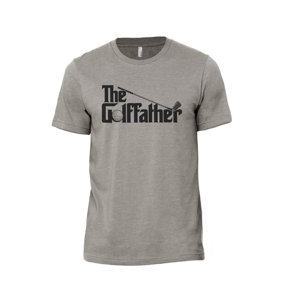 The Golf Father Men's Modern Fit Fun Casual T-Shirt Printed Graphic Tee Military Grey 2X-Large
