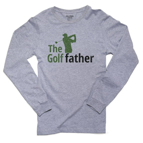 The Golffather - Golf Father God Father - Funny Golfing Men's Long Sleeve Grey T-Shirt