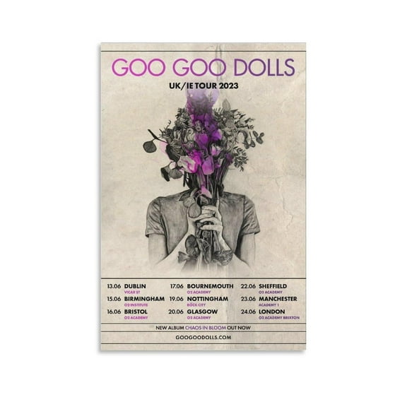 The Goo Goo Dolls Chaos In Bloom Canvas Poster Wall Decorative Art Painting Living Room Bedroom Decoration Gift