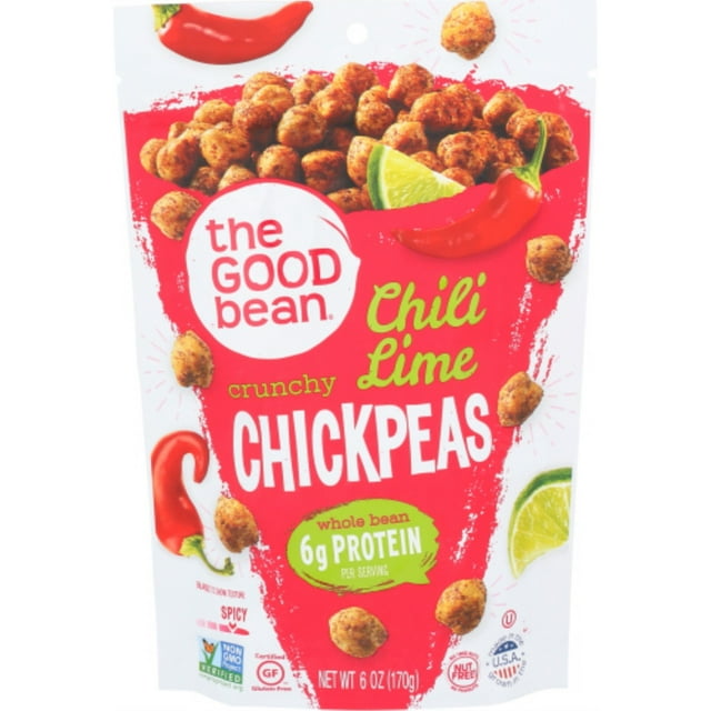The Good Bean, Chickpea Snack Smoked Chili Lime, 6 OZ