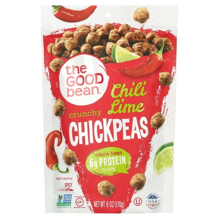 The Good Bean, Chickpea Snack Smoked Chili Lime, 6 OZ