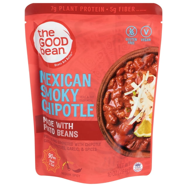 The Good Bean Heat and Eat Pouch, Mexican Smoky Chipotle Pinto Beans