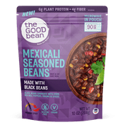 The Good Bean Mexicali Seasoned Black Beans Heat and Eat Microwavable Pouch, 10 oz