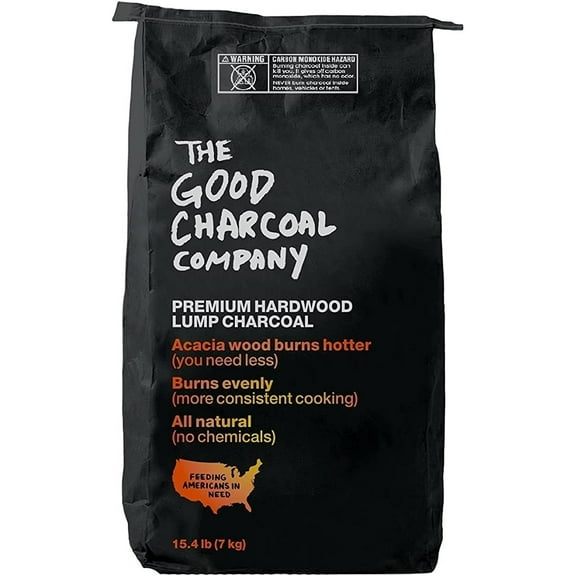 The Good Charcoal Company Acacia Hardwood Lump Charcoal, 15.4 lbs