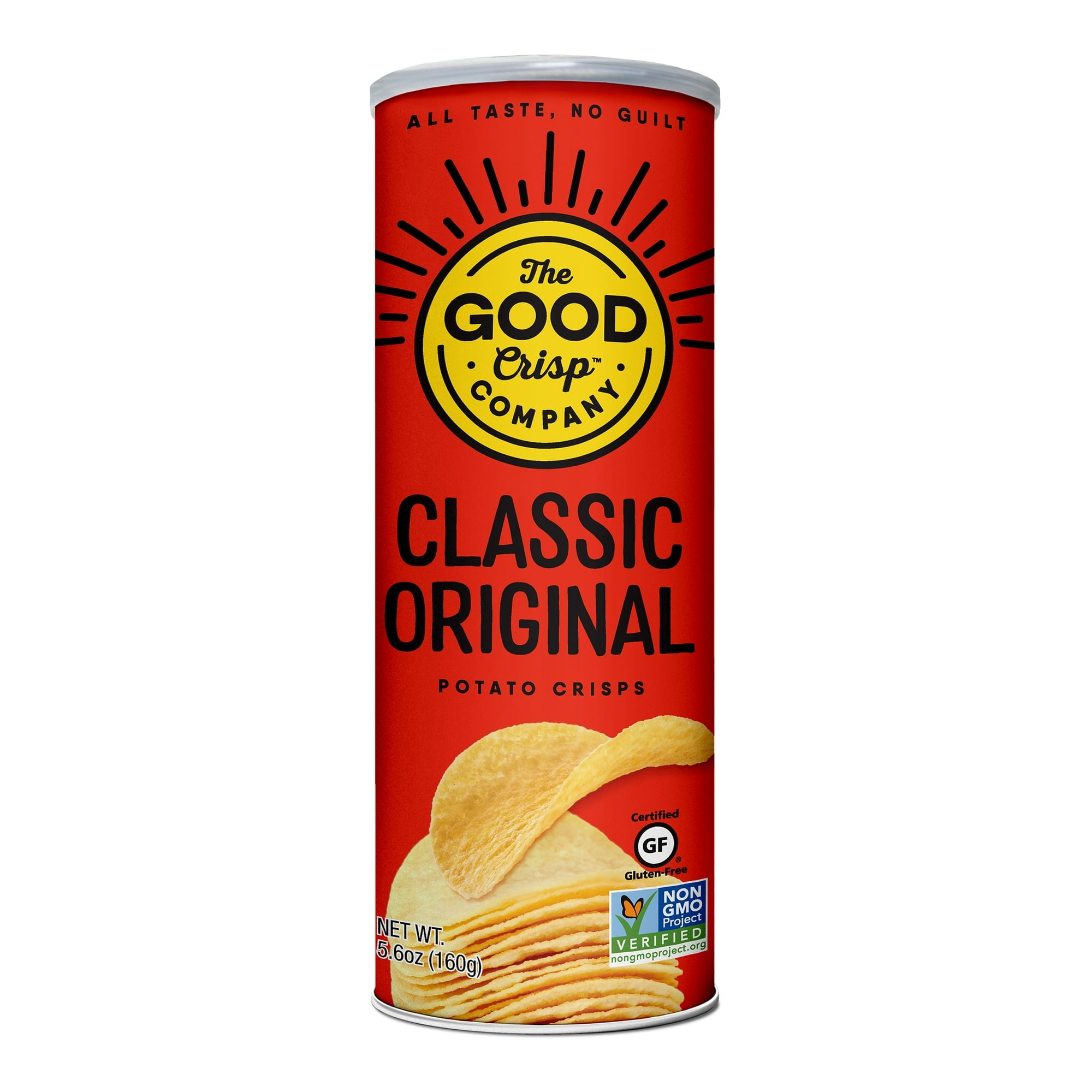 The Good Crisp Company Gluten Free Original Snack Chips, 5.6 oz (Pack of 6)