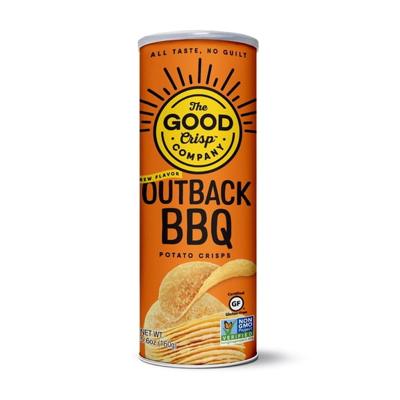 The Good Crisp Company Gluten Free Outback BBQ Snack Chips, 5.6 oz (Pack of 6)