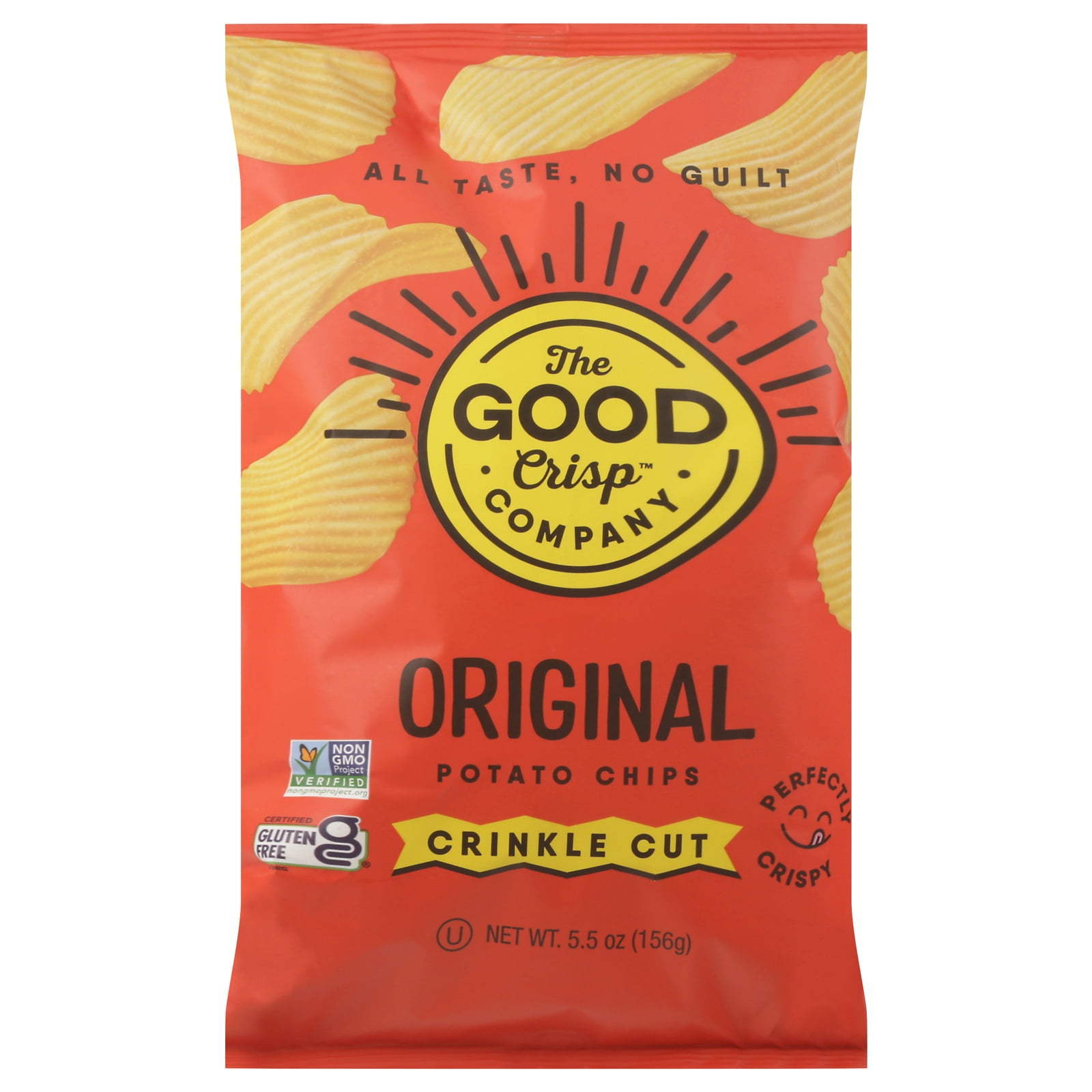 The Good Crisp Company Original Chips 5.5 oz (Pack Of 12)
